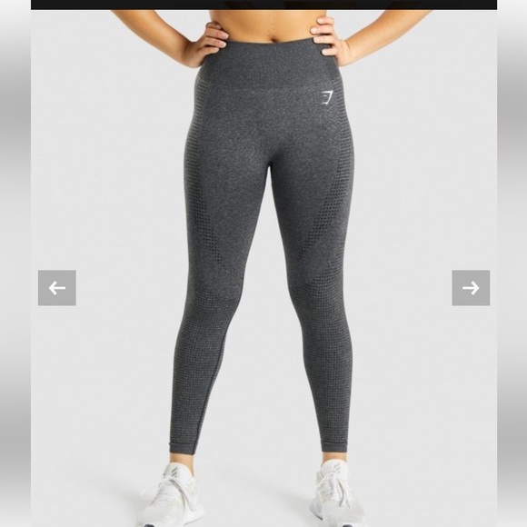 Gymshark Vital Seamless 2.0 Leggings Charcoal Gray L - Picture 3 of 6
